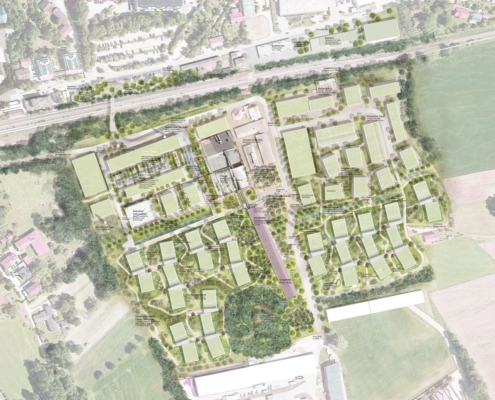 Meindl-Areal, Dorfen – Plan 1:500